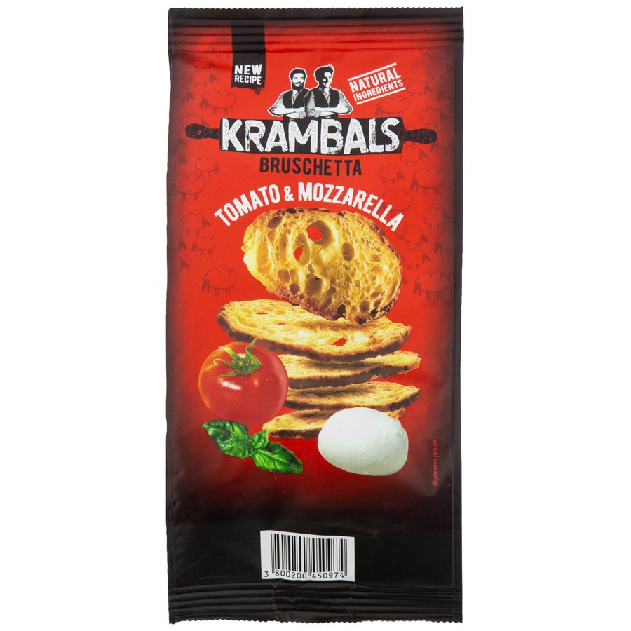 Bruschettas KRAMBALS tomate y mozzarella 70 g