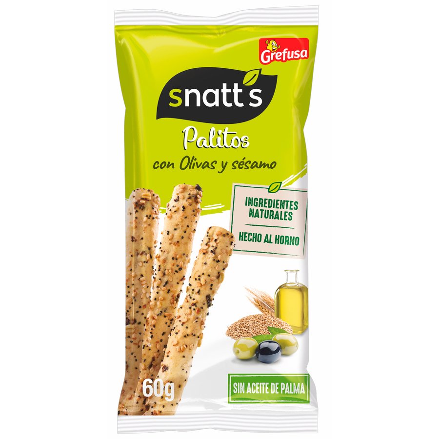 Palitos olivas y sésamo SNATT'S 65 g