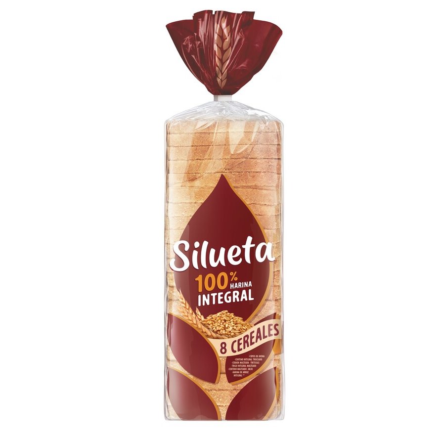 Pan sandwich BIMBO SILUETA fresco 8 cereales bolsa 600 g