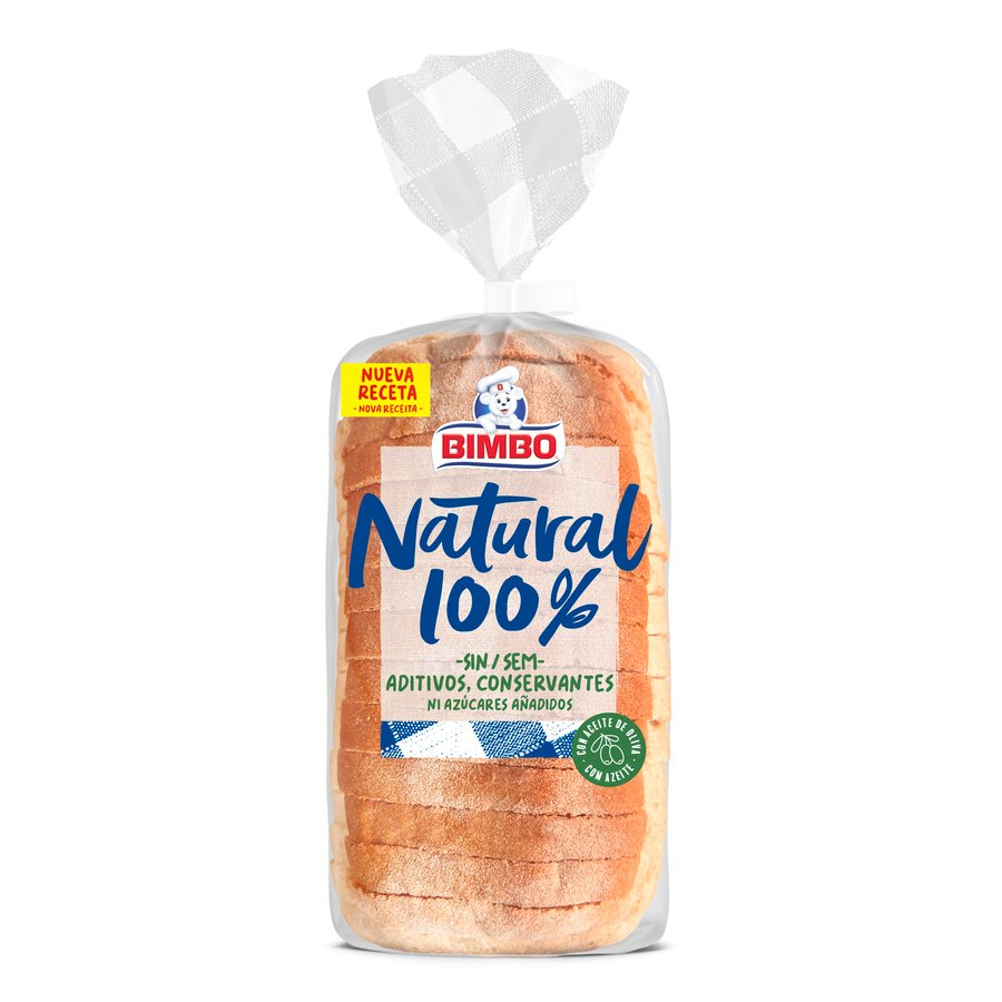 Pan sándwich BIMBO 100% natural bolsa 460 g