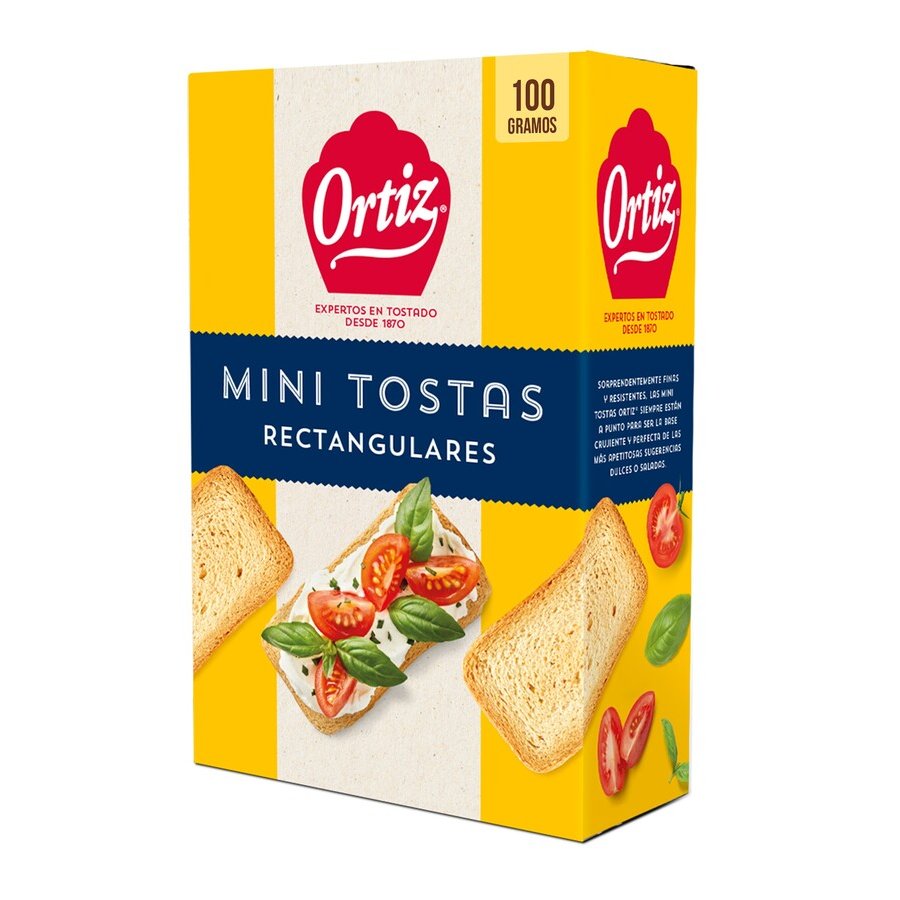 Mini tostas ORTIZ rectangulares caja 100 g