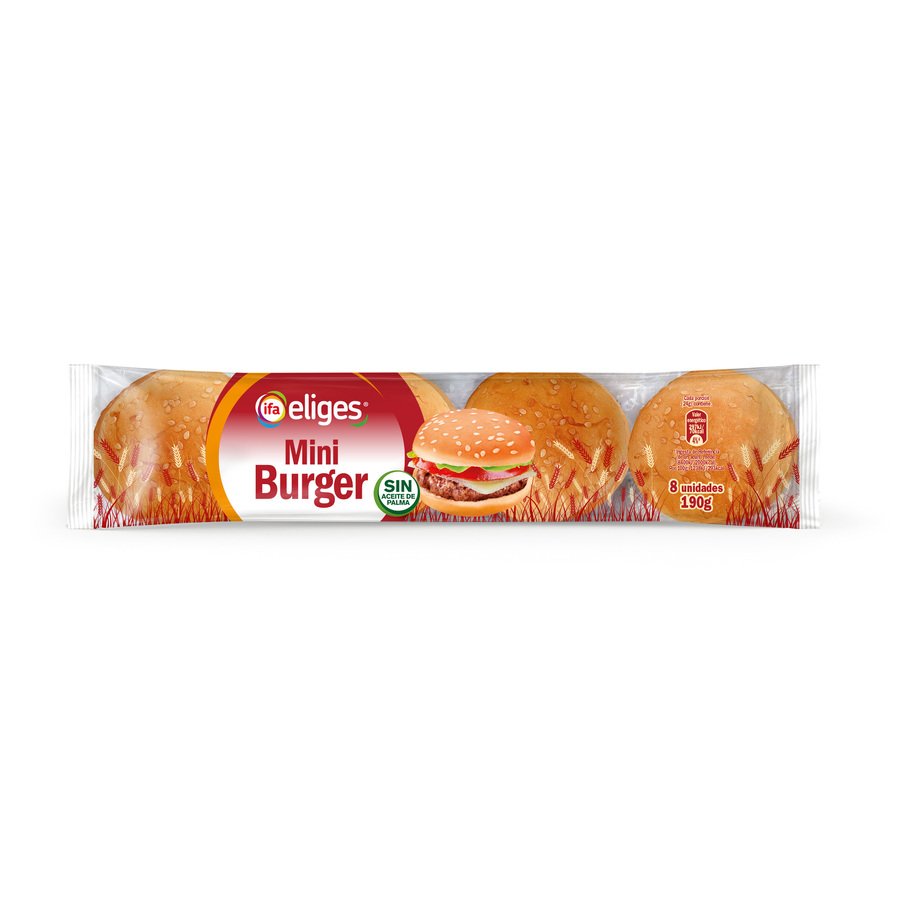 Mini burguer 8 unidades IFA ELIGES 190 g