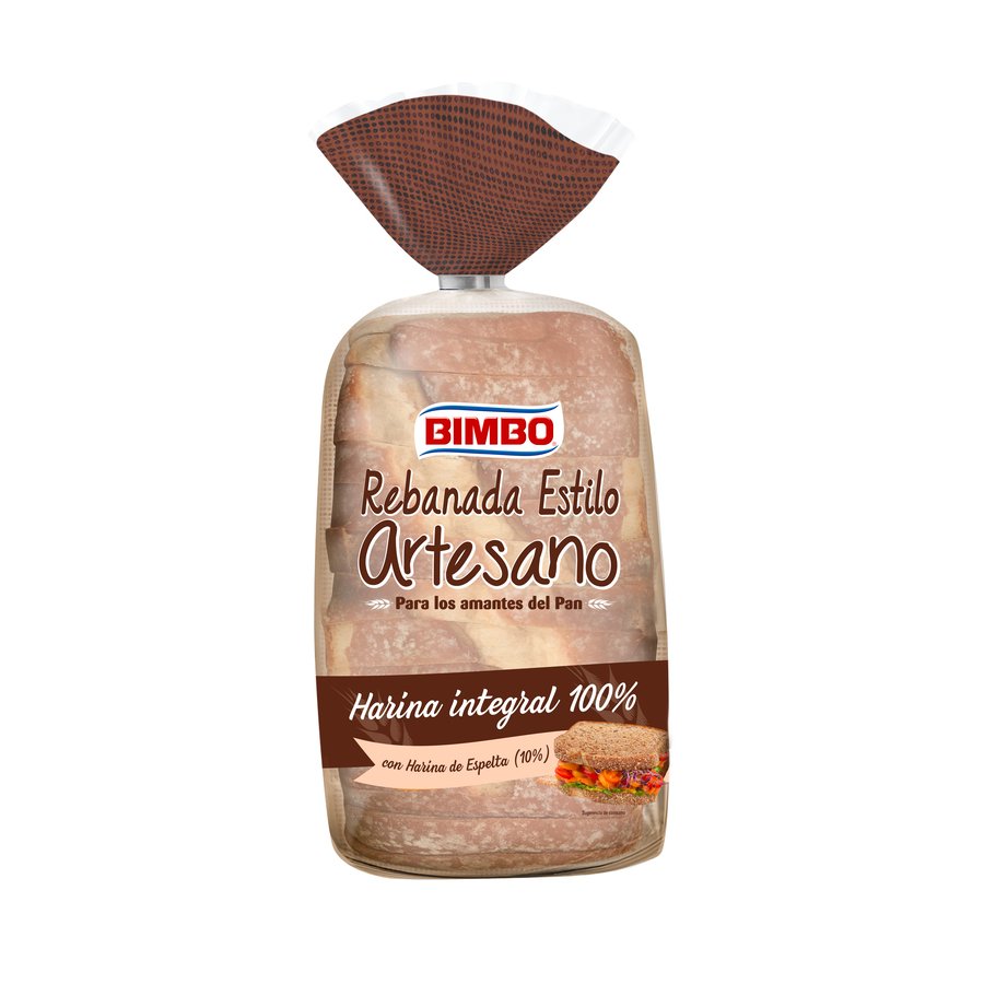 Pan BIMBO artesano integral con toque de miel 550 g