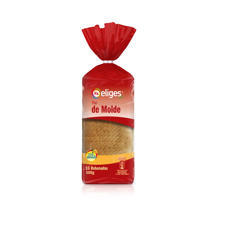 Pan de molde blanco IFA ELIGES 16 rebanadas  500 g