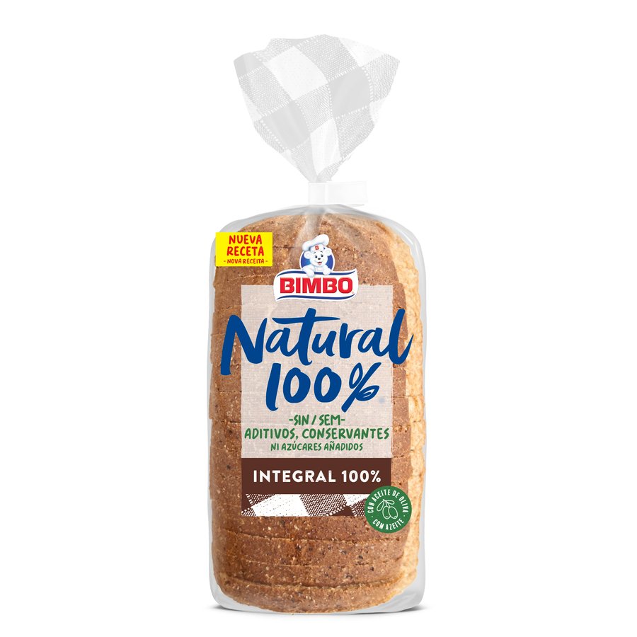 Pan BIMBO natural 100% integral 450 g
