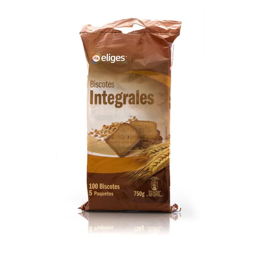 Biscotes integrales IFA ELIGES 100 unidades 750 g