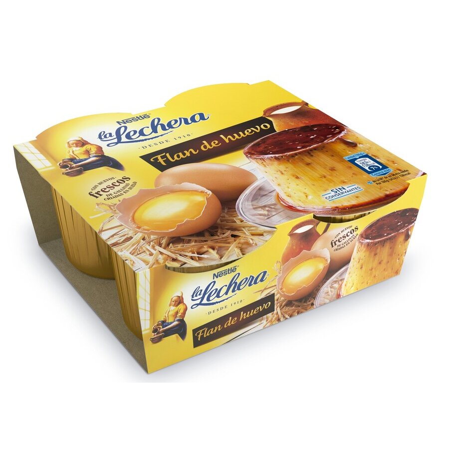 Flan de huevo LA LECHERA pack 4x100 g