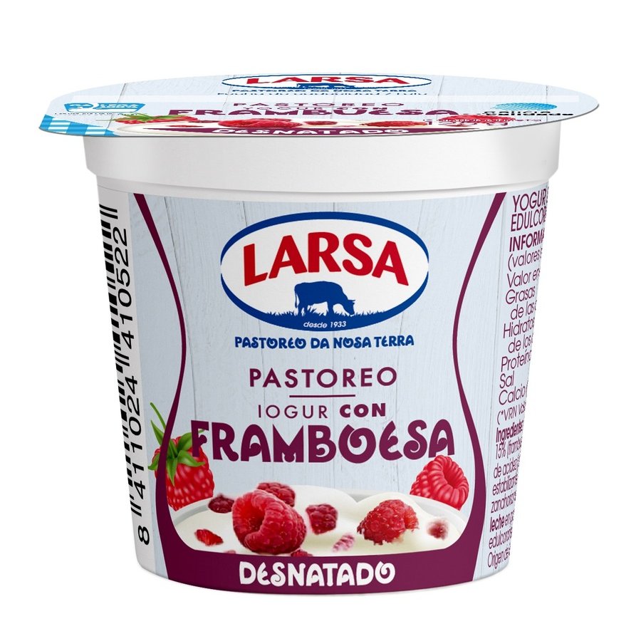 Yogur LARSA desnatado con frambuesa LARSA 125 g