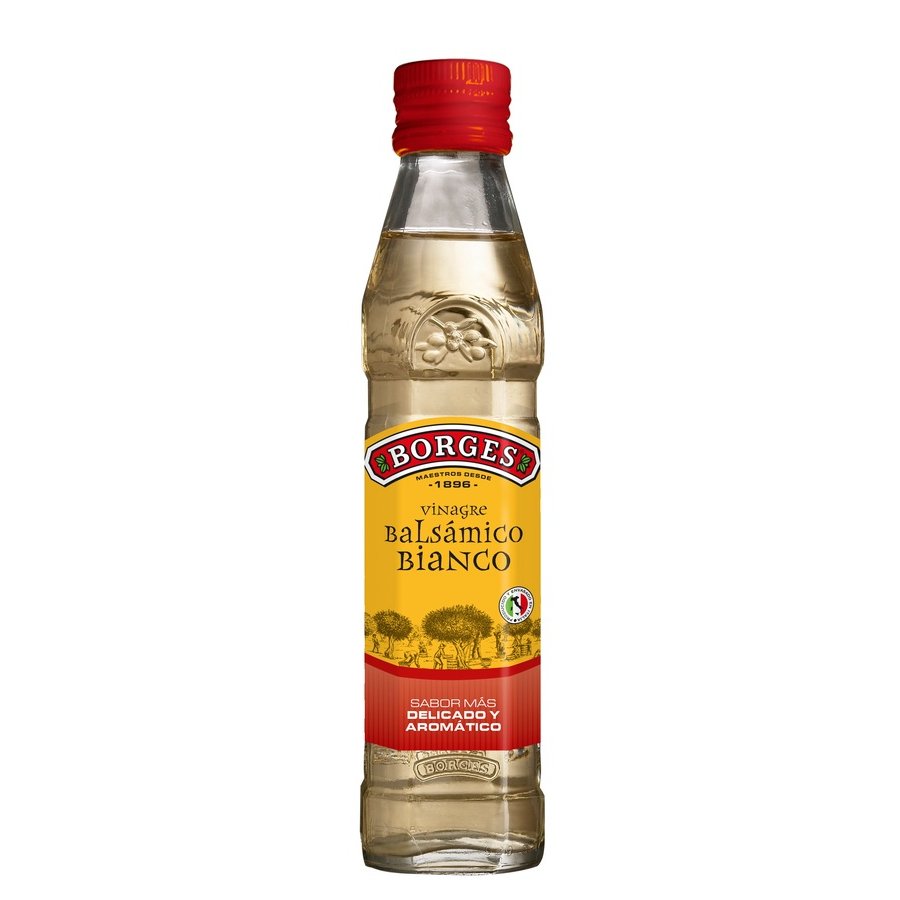 Vinagre balsámico blanco BORGES botella 250 ml