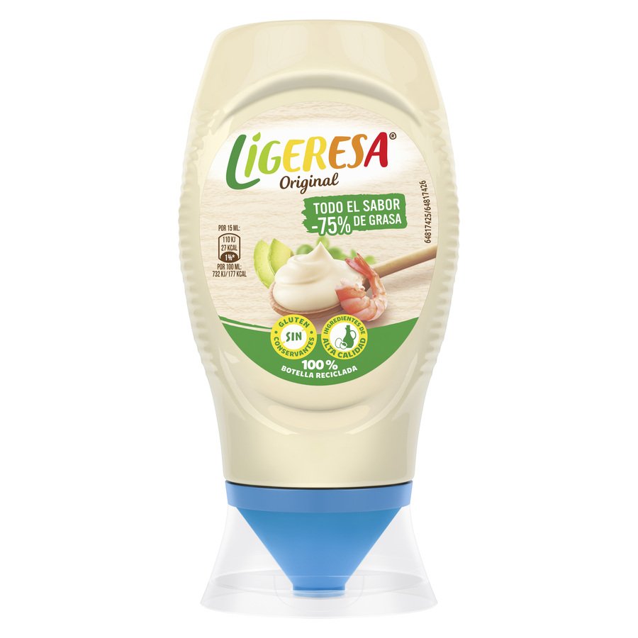 Salsa fina LIGERESA bocabajo 250 ml