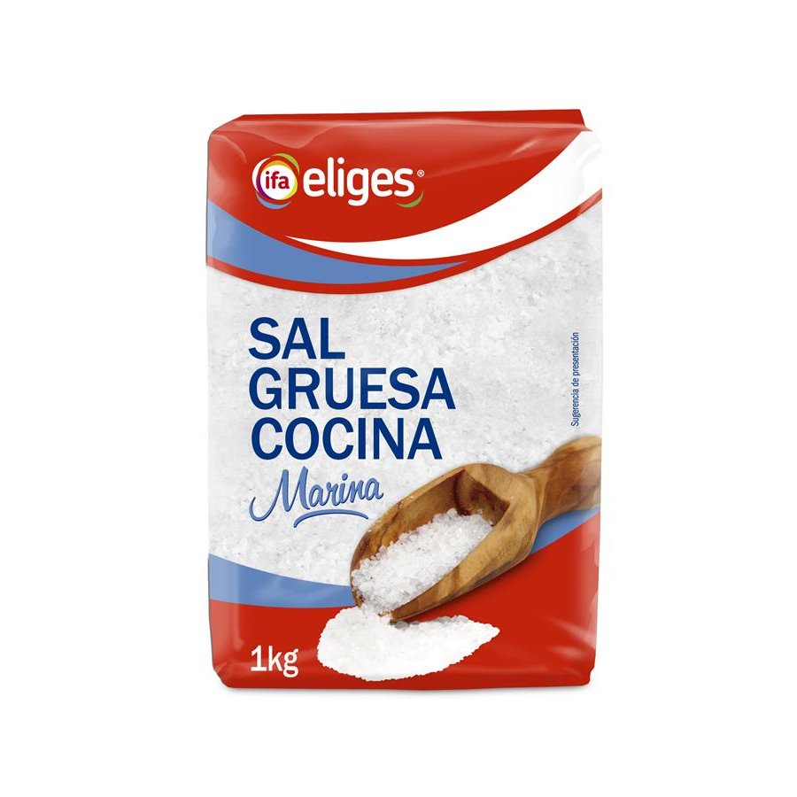 Sal gruesa cocina marina IFA ELIGES bolsa 1 kg