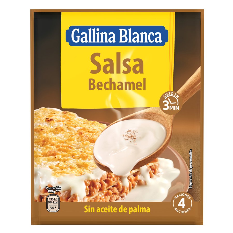 Salsa bechamel para gratinar GALLINA BLANCA sobre 39 g