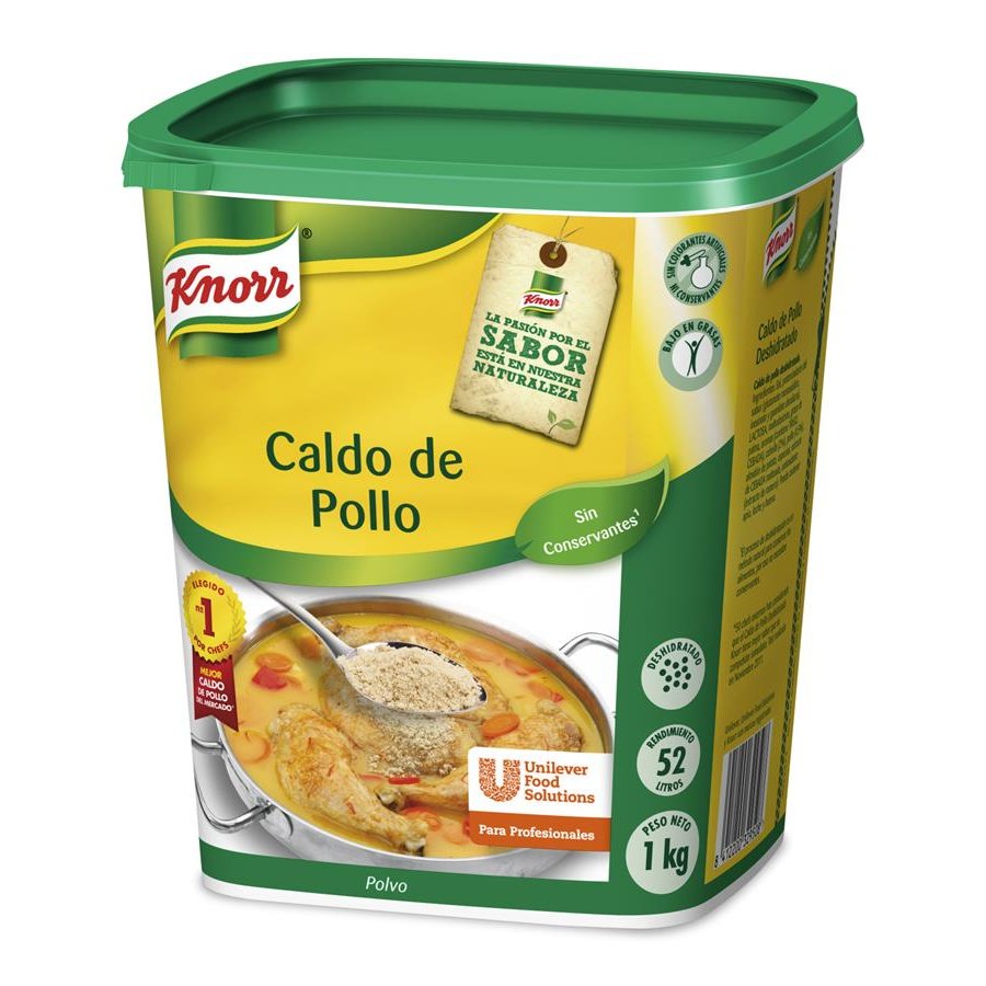 Caldo de pollo KNORR bote 1 kilo