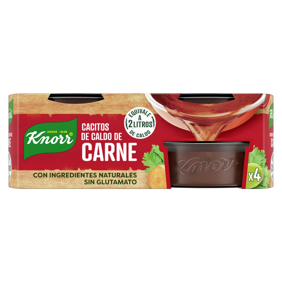 Caldo carne KNORR cacitos 4x28 grs.