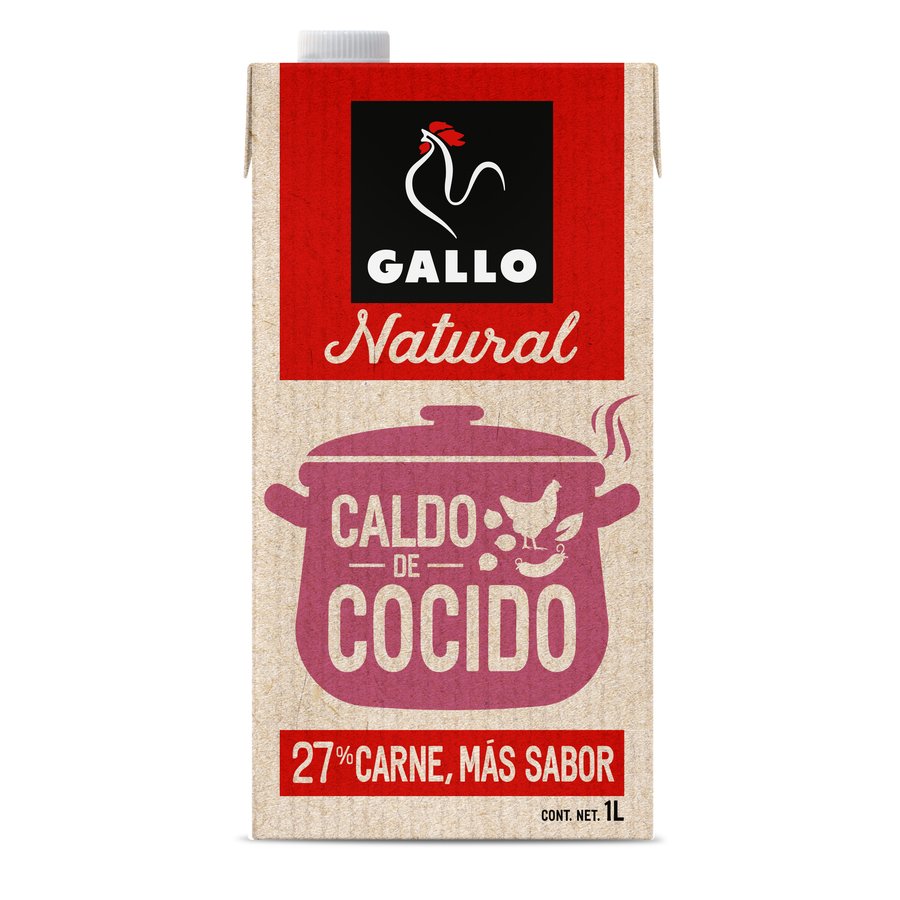Caldo natural GALLO cocido brik 1 l