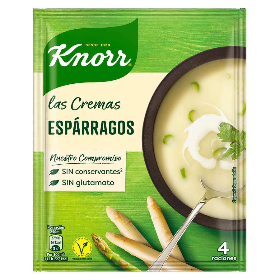 Crema de espárragos KNORR sobre 70 g