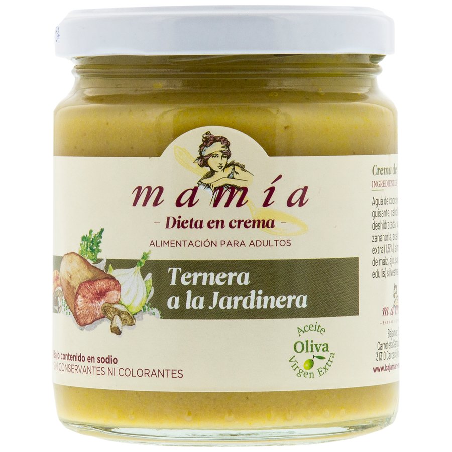 Ternera a la jardinera MAMIA tarro 230 g pn