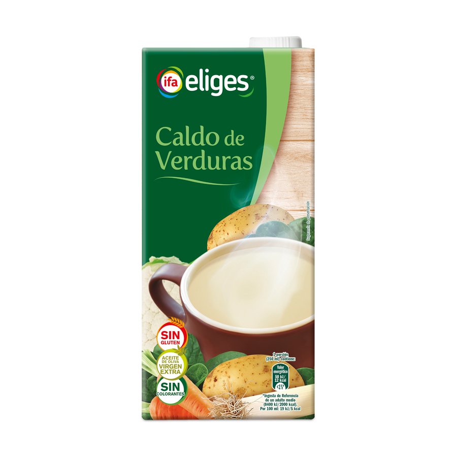 Caldo de verduras IFA ELIGES brik 1 L.