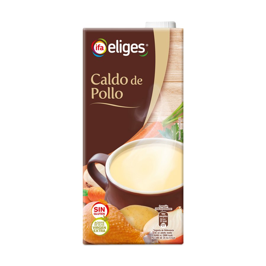 Caldo de pollo IFA ELIGES brik 1 L.