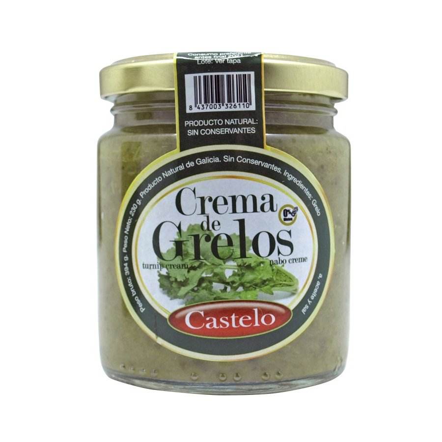 Crema de grelos CASTELO tarro 230 g pn