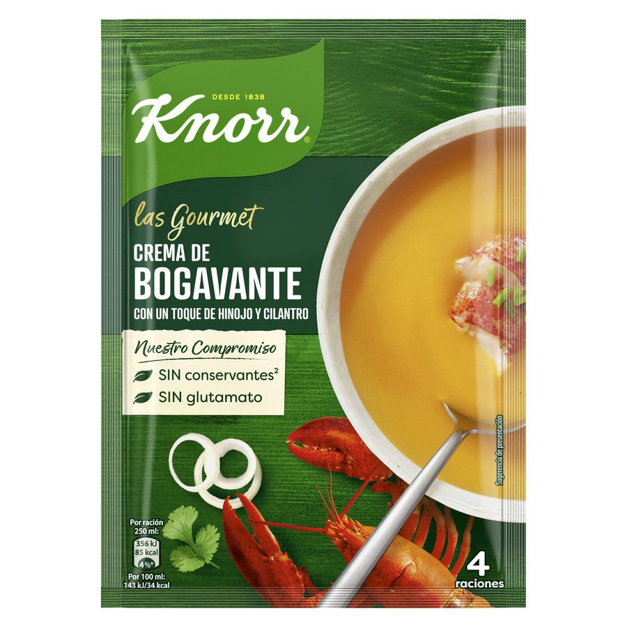 Crema gourmet bogavante KNORR 61 g