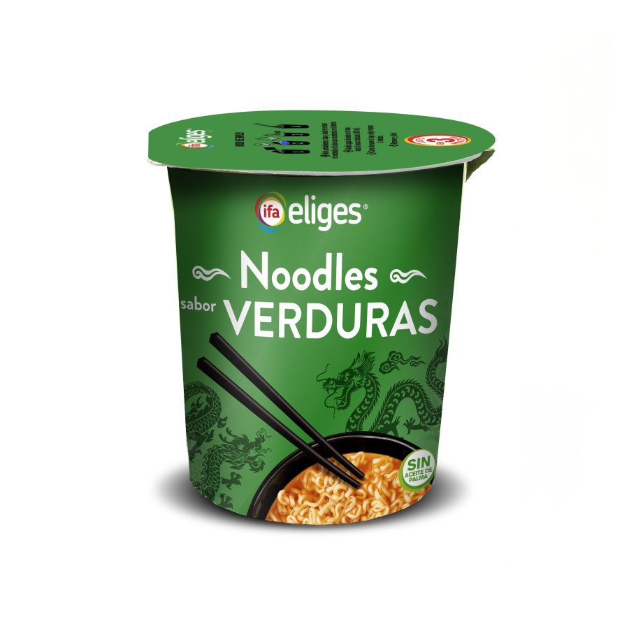 Noodles sabor verduras IFA ELIGES vaso 65 g