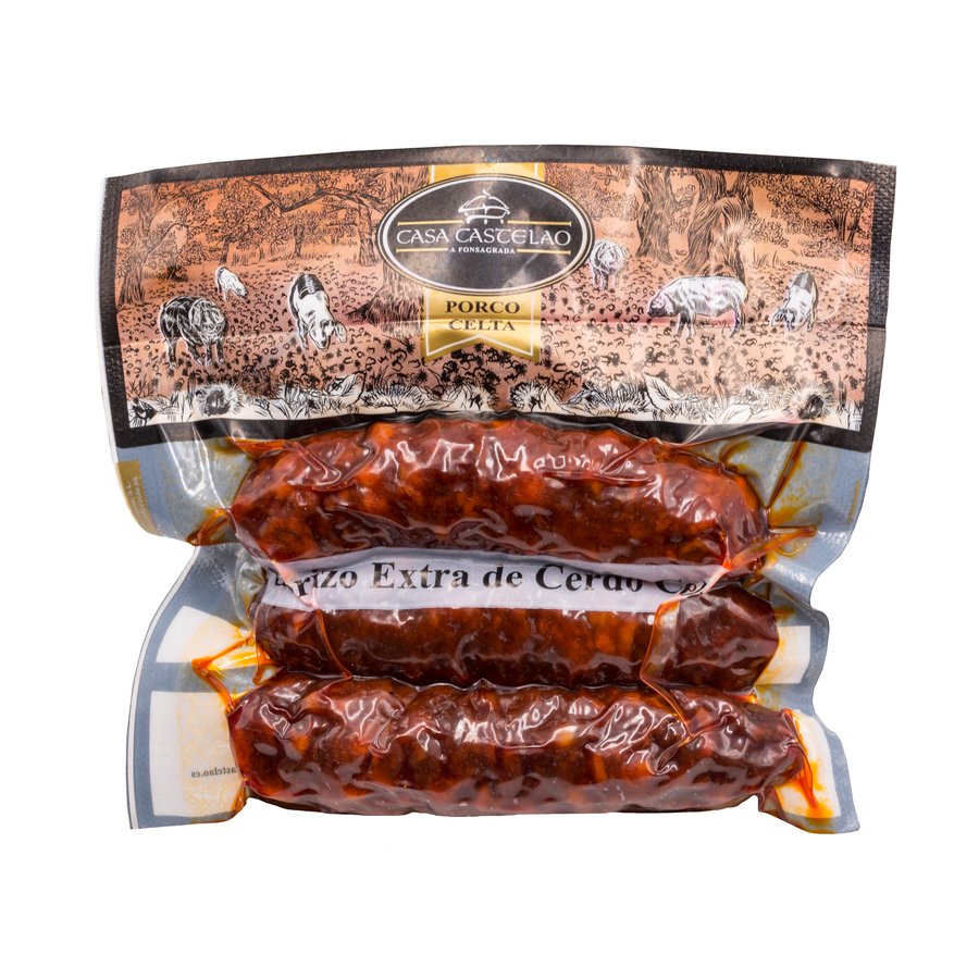 Chorizo cerdo celta CASA CASTELAO bolsa 210 g