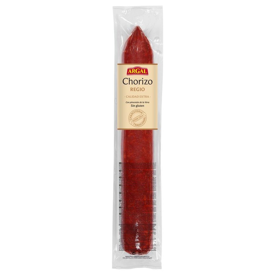 Chorizo regio ARGAL vela extra tripa cosida sin gluten kilo