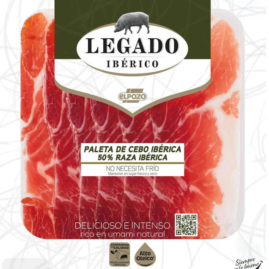 Paleta de cerdo de cebo ibérica 50% raza ibérica LEGADO 70 g