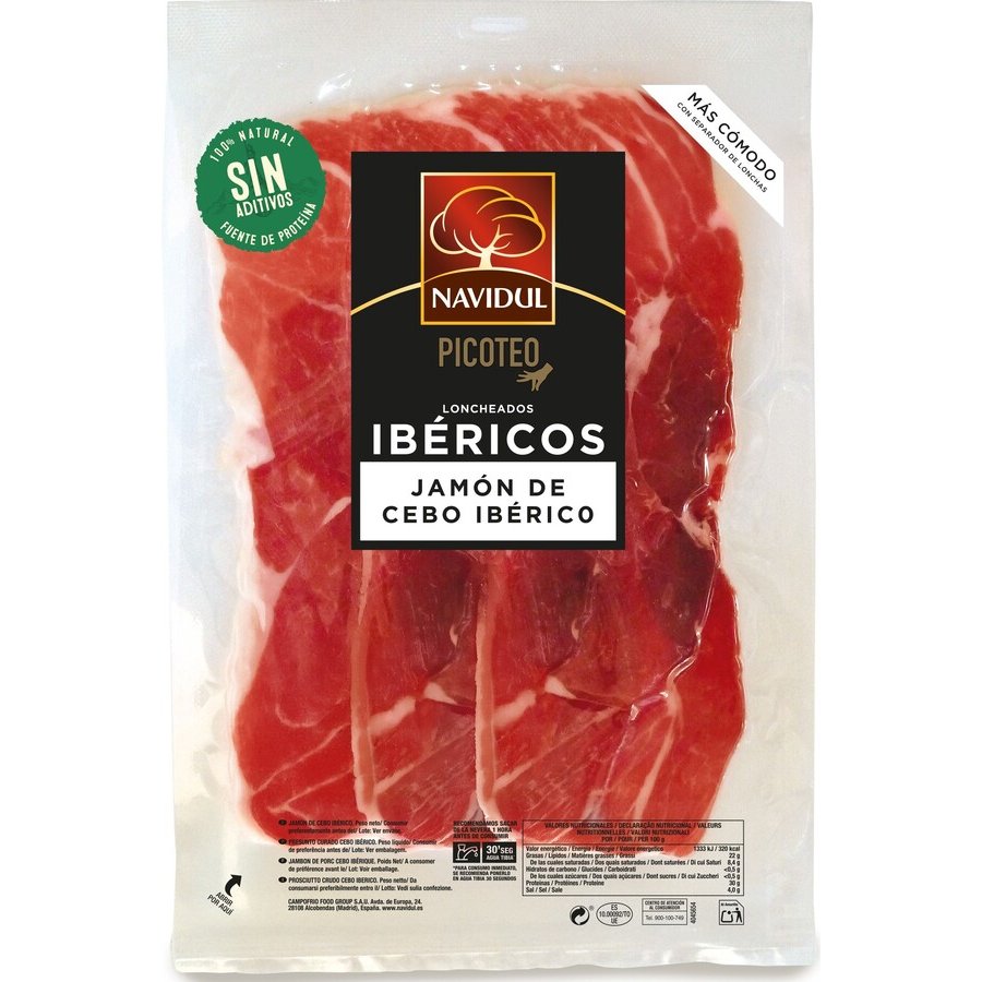 Jamón NAVIDUL 50% cebo ibérico 110 g