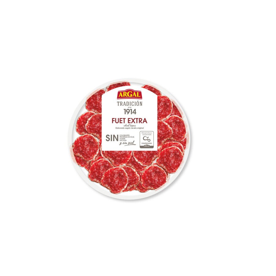 Fuet ARGAL extra tapas bandeja 80 g