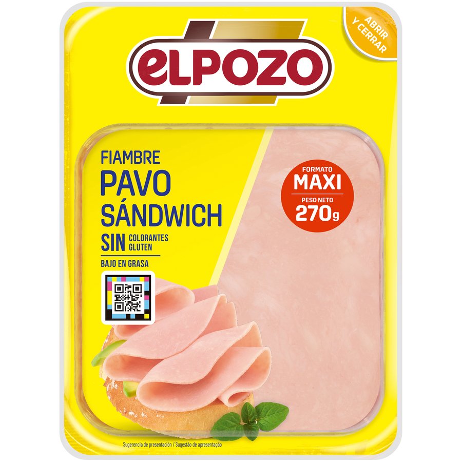 Fiambre de pavo ELPOZO lonchas 300 g