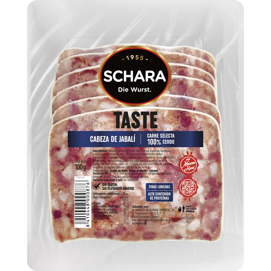 Cabeza de jabalí SCHARA taste lonchas 100 g