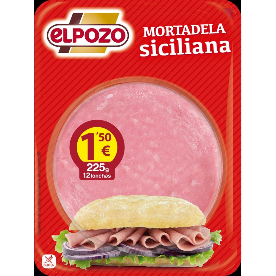 Mortadela siciliana ELPOZO lonchas 250 g