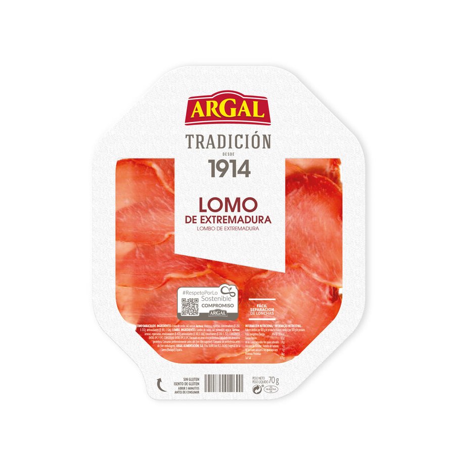 Lomo Extremadura ARGAL lonchas 70 g