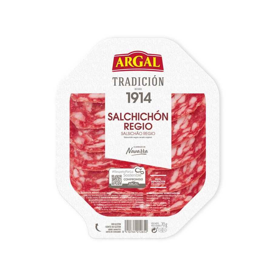 Salchichón ARGAL Regio lonchas 70 g