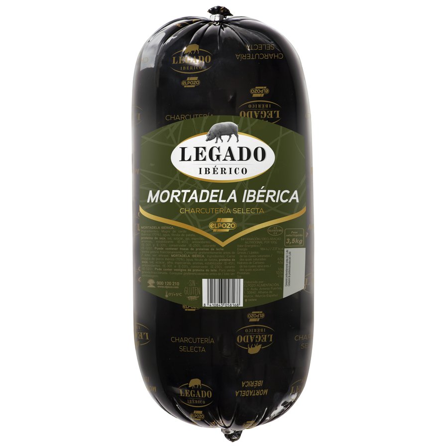 Mortadela ibérica ELPOZO LEGADO IBERICO sin gluten kilo