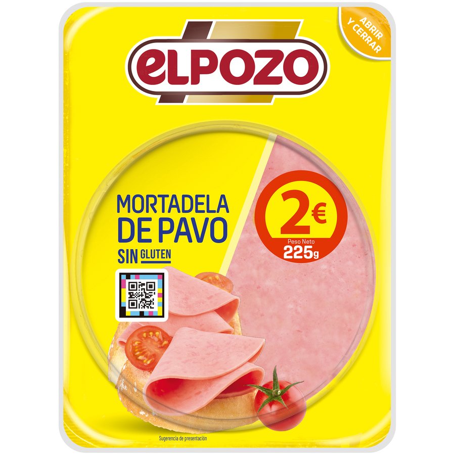 Mortadela de pavo ELPOZO lonchas 300 g