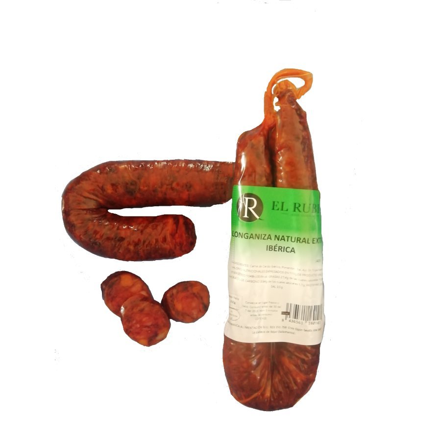 Longaniza ibérica natural EL RUBIO 250 g