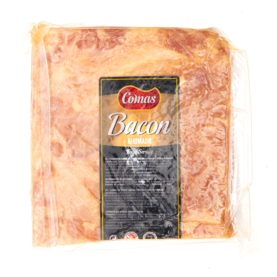 Bacon ahumado 62% carne COMAS kilo