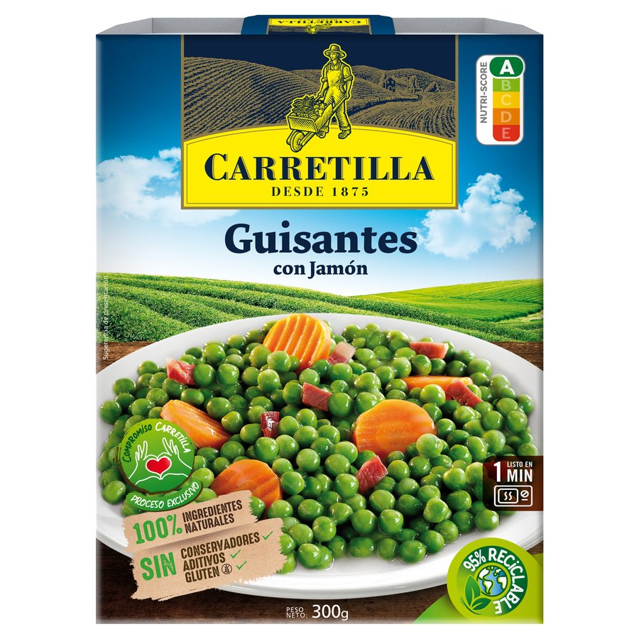 Guisantes con jamón CARRETILLA 300 g