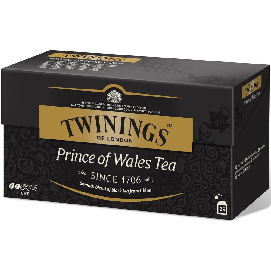 Té TWININGS Prince of Wales estuche 25 sobres x 2 g