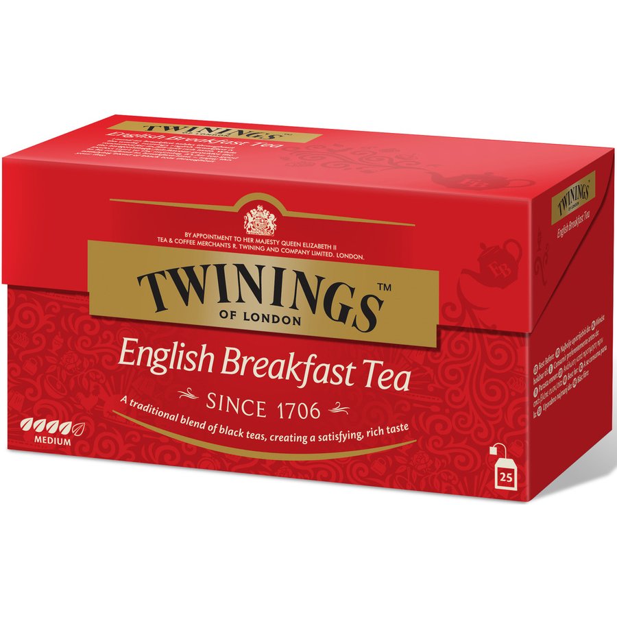 Té TWININGS English Breakfast estuche 25 sobres