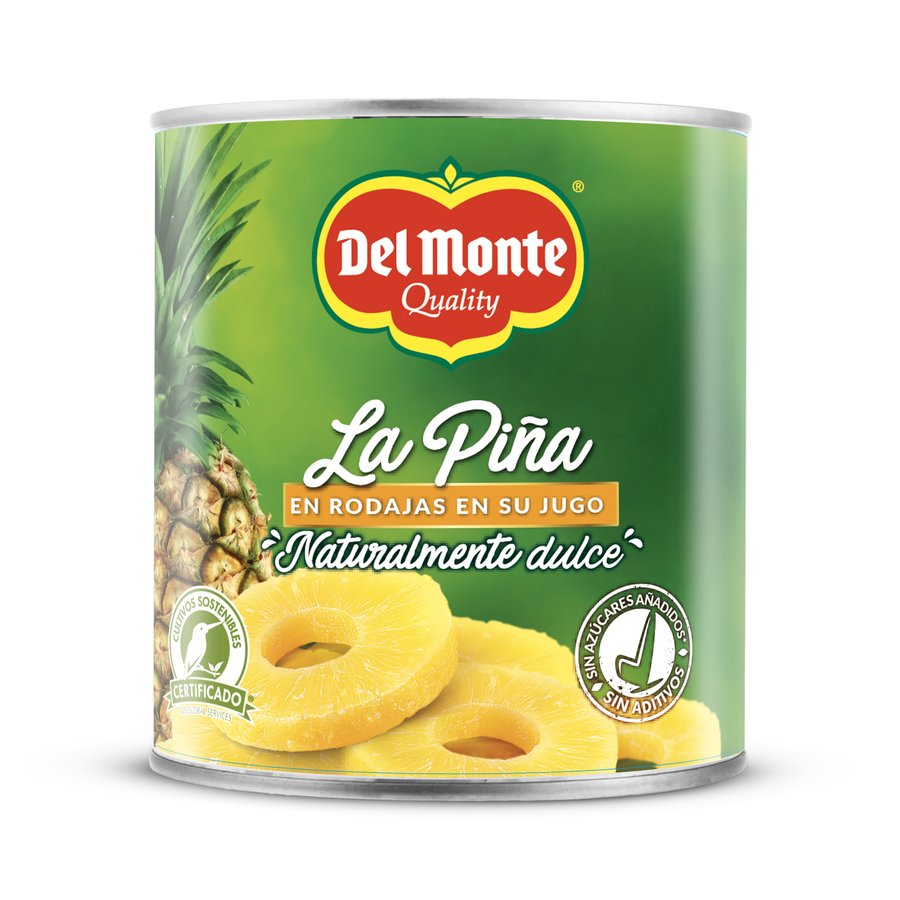 PIÑA DEL MONTE en su jugo rodajas en lata 510 g pne