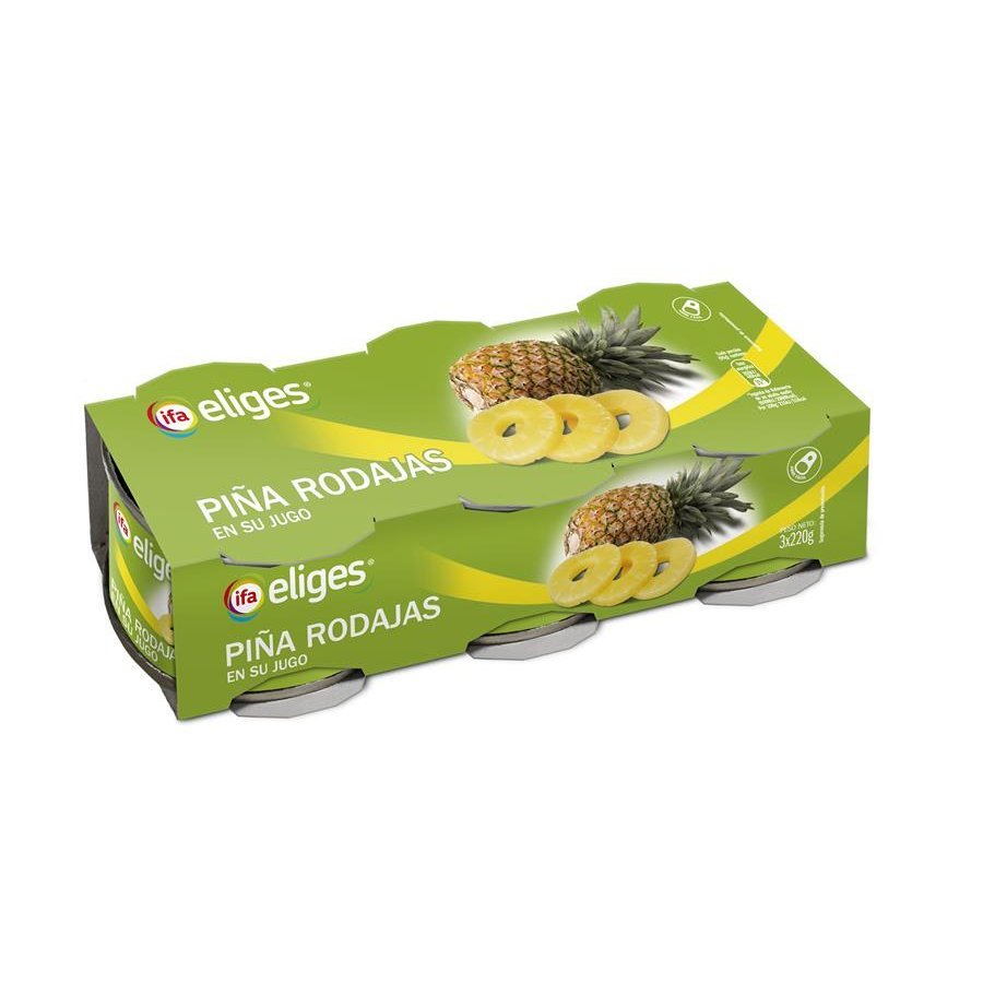 Piña en su jugo IFA ELIGES lata 3x137 g pne