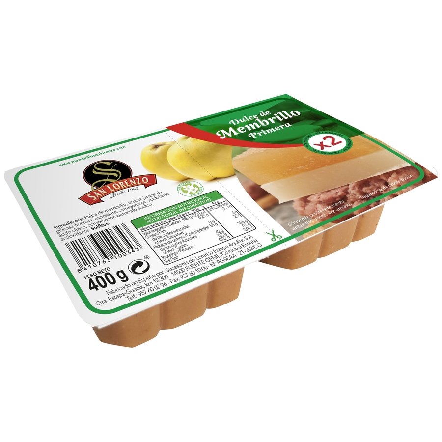 Dulce membrillo SAN LORENZO bipack 2X200 g