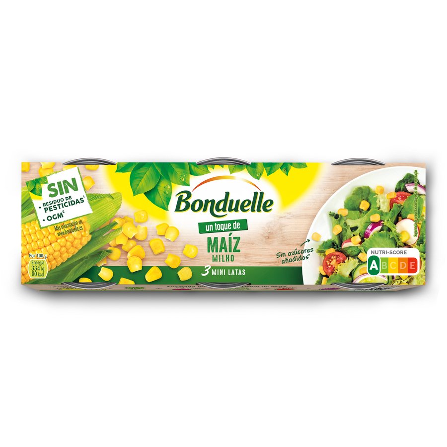 Maíz BONDUELLE pack 3x70 g pne