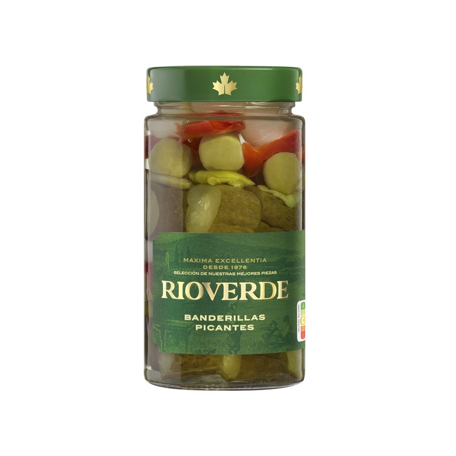 Banderillas RIOVERDE picantes frasco 150 g pne.