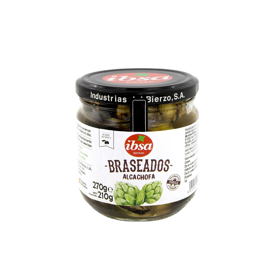 Alcachofa braseada IBSA tarro 270 g pn