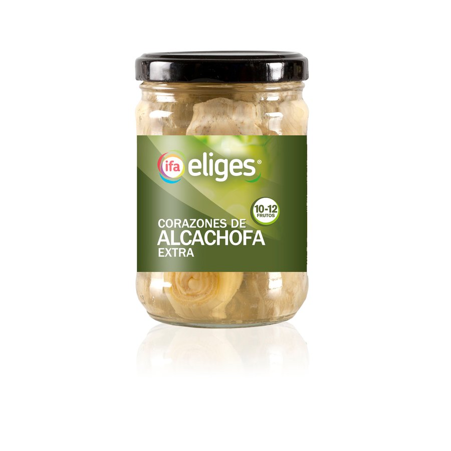 Corazones de alcachofa 10/12 IFA ELIGES frasco 240 g pne.